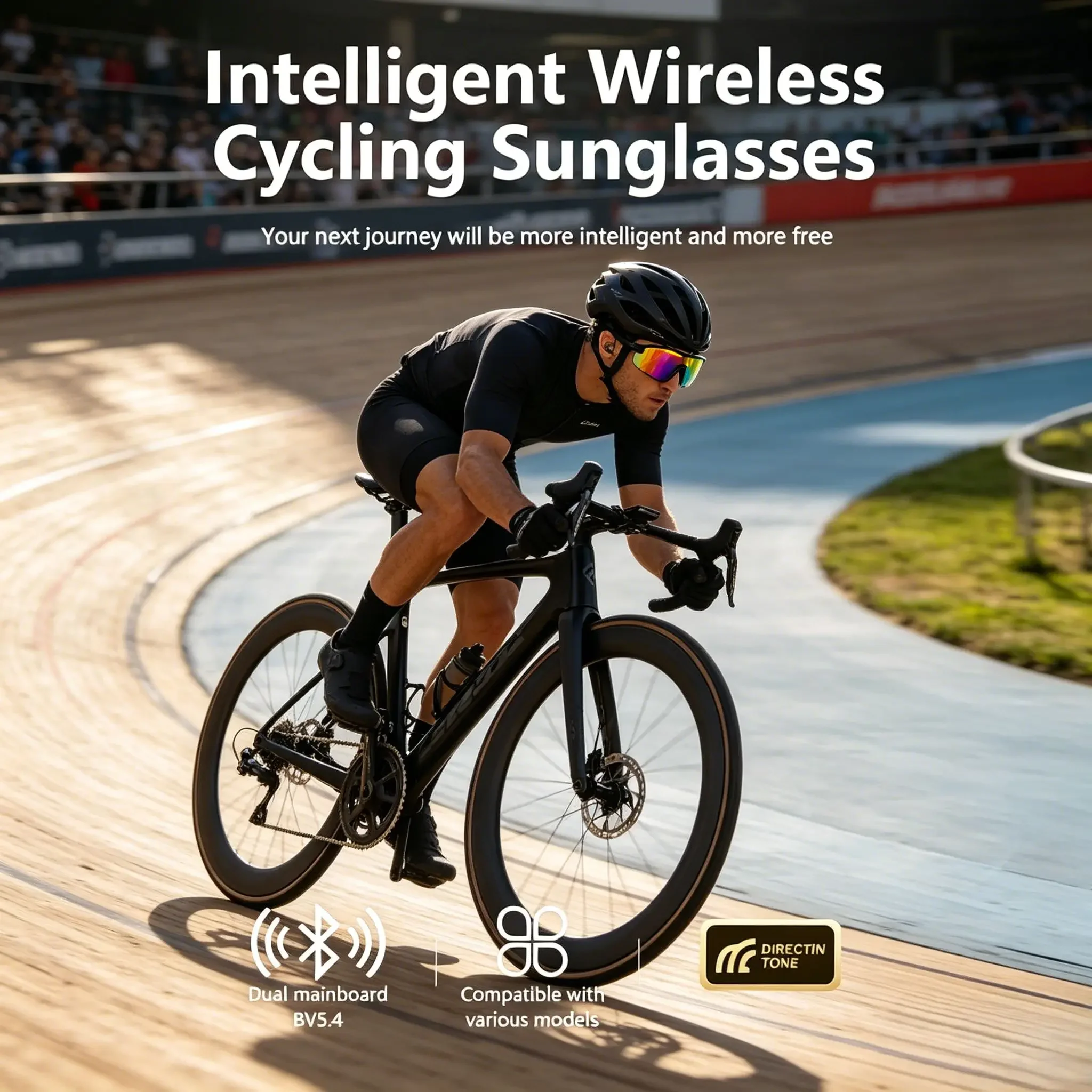 Cycling Bluetooth Audio Smart Sunglasses, AI Smart Glasses with AI Voice Assistant, UV400 Eye Protection & Life Waterproof
Cycling Bluetooth Audio Smart Sunglasses, AI Smart Glasses with AI Voice Assistant, UV400 Eye Protection & Life Waterproof