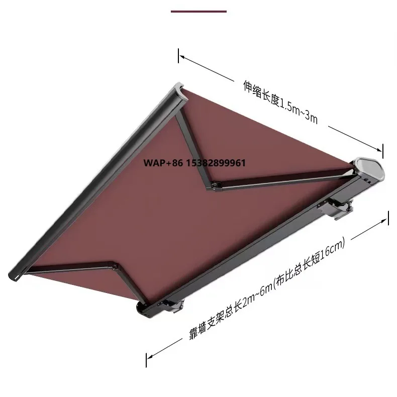 Cross-Border Manufacturer Direct Sales Electric Remote Control Folding Retractable Canopy Acrylic Sunshade for Villa Courtyard
Cross-Border Manufacturer Direct Sales Electric Remote Control Folding Retractable Canopy Acrylic Sunshade for Villa Courtyard