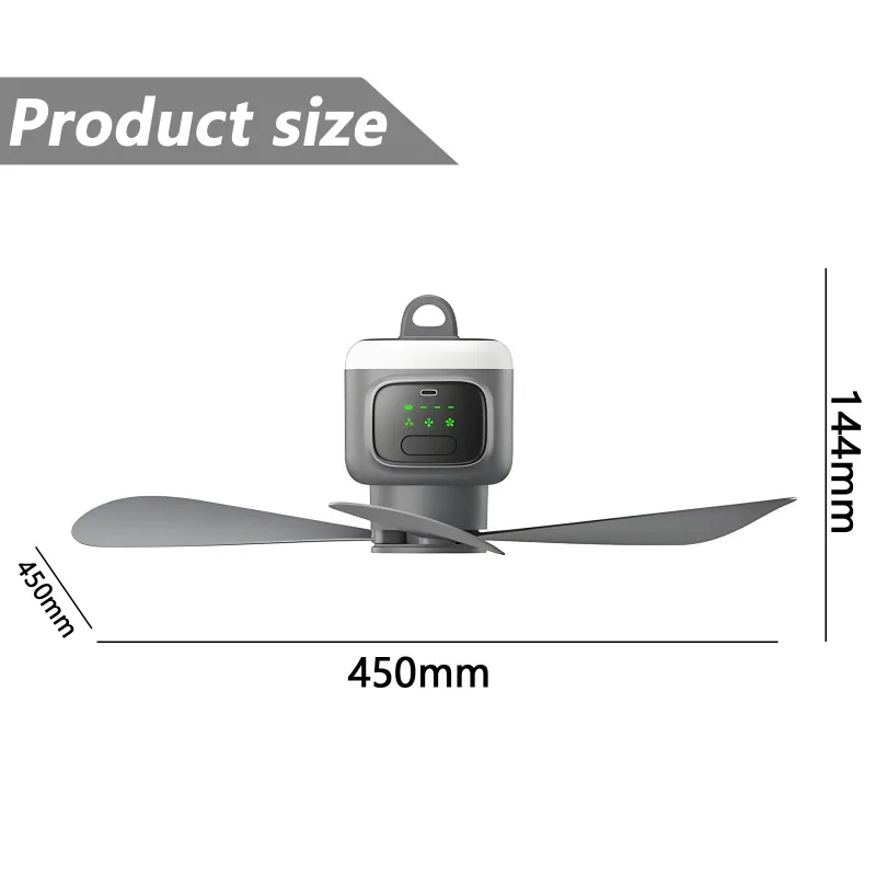 【Professional Grade】TX USB Rechargeable Ceiling Fan 12000mAh Battery 4 Speeds, Remote & Timer, LED Light, Portable Hanging Outdo
【Professional Grade】TX USB Rechargeable Ceiling Fan 12000mAh Battery 4 Speeds, Remote & Timer, LED Light, Portable Hanging Outdo