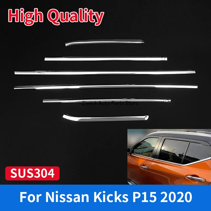 High Quality Stainless Steel Chrome Car Styling External Accessories For NISSAN 2020 KICKS P15 WINDOW TRIM PILLAR SILL COVER
High Quality Stainless Steel Chrome Car Styling External Accessories For NISSAN 2020 KICKS P15 WINDOW TRIM PILLAR SILL COVER