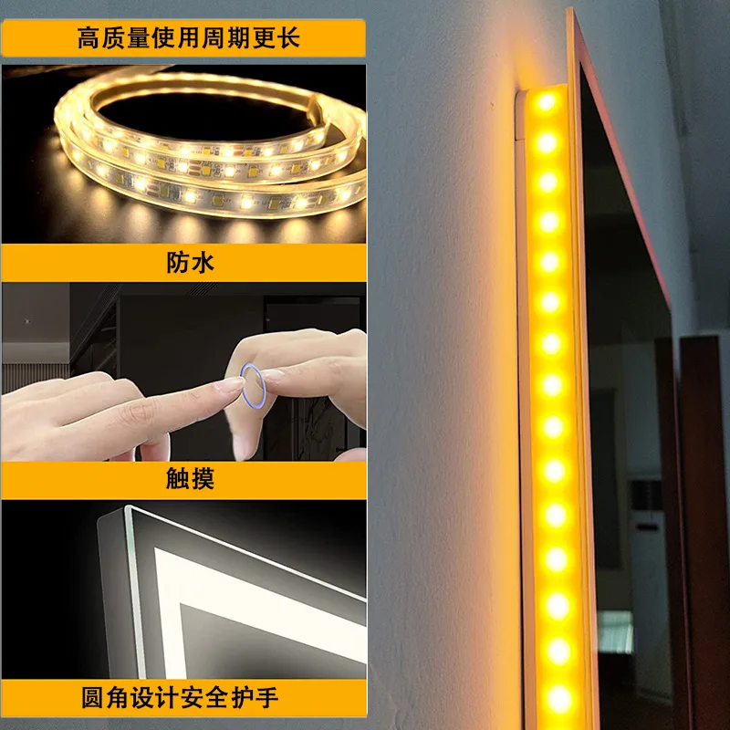 Высококачественное длинное умное зеркало для макияжа для отеля, спортзала, спальни, зеркало для ванной комнаты, волшебное зеркало Android, водонепроницаемое с сенсорным экраном, телевизор
Высококачественное длинное умное зеркало для макияжа для отеля, спортзала, спальни, зеркало для ванной комнаты, волшебное зеркало Android, водонепроницаемое с сенсорным экраном, телевизор