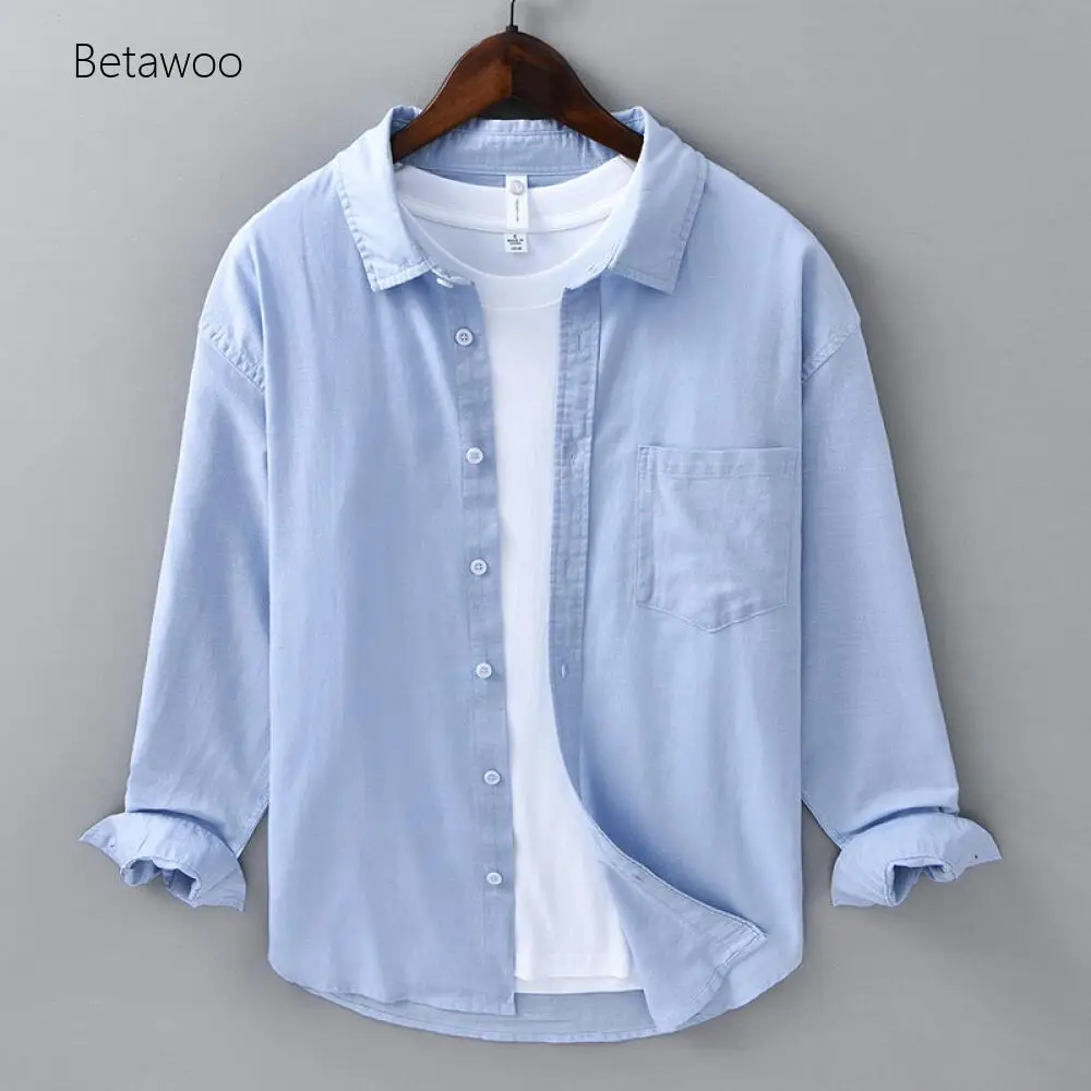 Men's Linen Long Sleeve Shirt Casual Button Down Blouse with Chest Pocket Lightweight Breathable Top
Men's Linen Long Sleeve Shirt Casual Button Down Blouse with Chest Pocket Lightweight Breathable Top