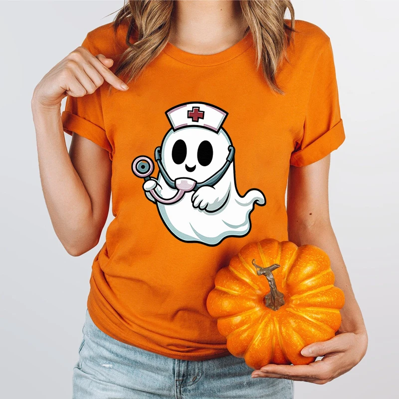 Fashion Halloween Nurse Boo Printed T-Shirts Men Women Summer Casual Short Sleeved T-Shirts Round Neck Tops Halloween T Shirts
Fashion Halloween Nurse Boo Printed T-Shirts Men Women Summer Casual Short Sleeved T-Shirts Round Neck Tops Halloween T Shirts