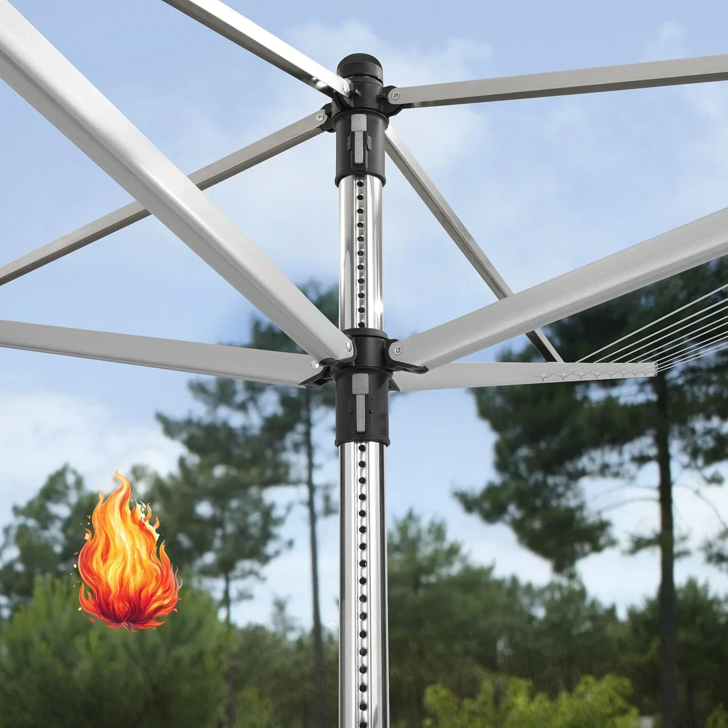 Lift-O-Matic Advance Outdoor 4 Arm Clothesline (164 ft/Ø 1.97") Height Adjustable, Folding Clothes Drying Rack + Ground Spike
Lift-O-Matic Advance Outdoor 4 Arm Clothesline (164 ft/Ø 1.97") Height Adjustable, Folding Clothes Drying Rack + Ground Spike