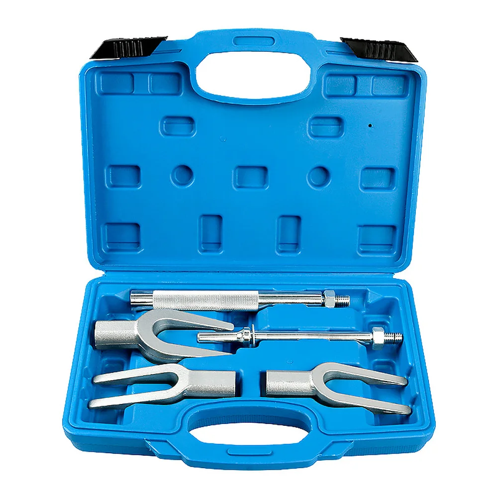 Набор для снятия шаровых опор, усиленный инструмент для снятия рулевых тяг, вилочный съемник шаровых опор для ремонта автомобилей всех серий
Набор для снятия шаровых опор, усиленный инструмент для снятия рулевых тяг, вилочный съемник шаровых опор для ремонта автомобилей всех серий