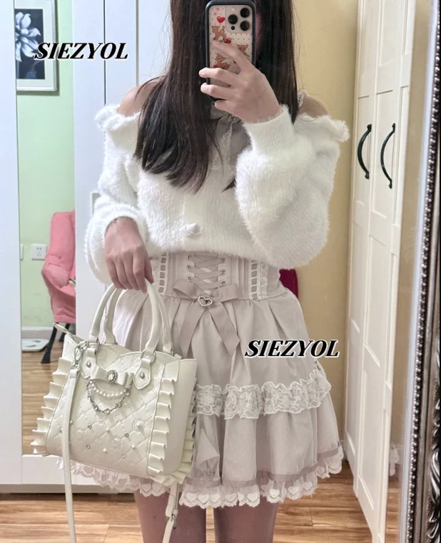 Liz Sweater Japanese Mass Production Autumn and Winter Woolen Off Shoulder Lace Slim Short Sweater Soft Furry Knitted Pullover
Liz Sweater Japanese Mass Production Autumn and Winter Woolen Off Shoulder Lace Slim Short Sweater Soft Furry Knitted Pullover