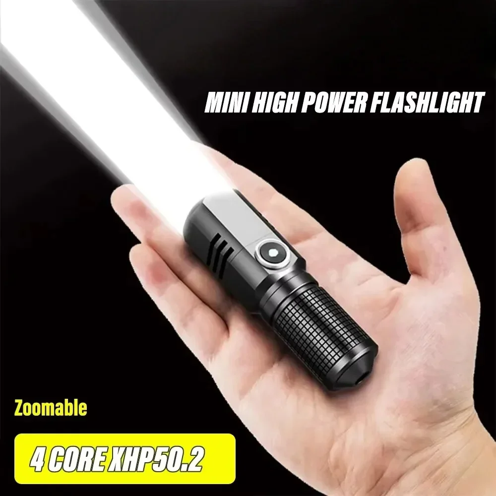 Mini Flashlight XHP50 LED USB C Rechargeable 16340 18650 Battery Flashlight 1500lm Powerful Torch Can Be Closed with One Click
Mini Flashlight XHP50 LED USB C Rechargeable 16340 18650 Battery Flashlight 1500lm Powerful Torch Can Be Closed with One Click