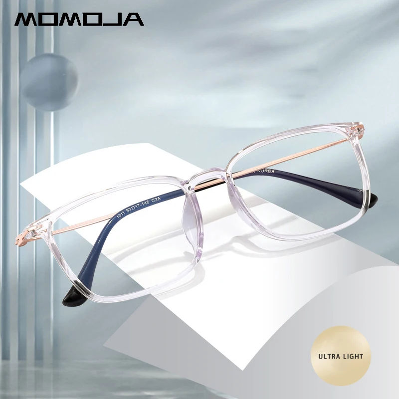MOMOJA New Fashion Retro Square Ultra Light TR90 Transparent Titanium Optical Prescription Glasses Frame Man Woman Eyeglass1011
MOMOJA New Fashion Retro Square Ultra Light TR90 Transparent Titanium Optical Prescription Glasses Frame Man Woman Eyeglass1011