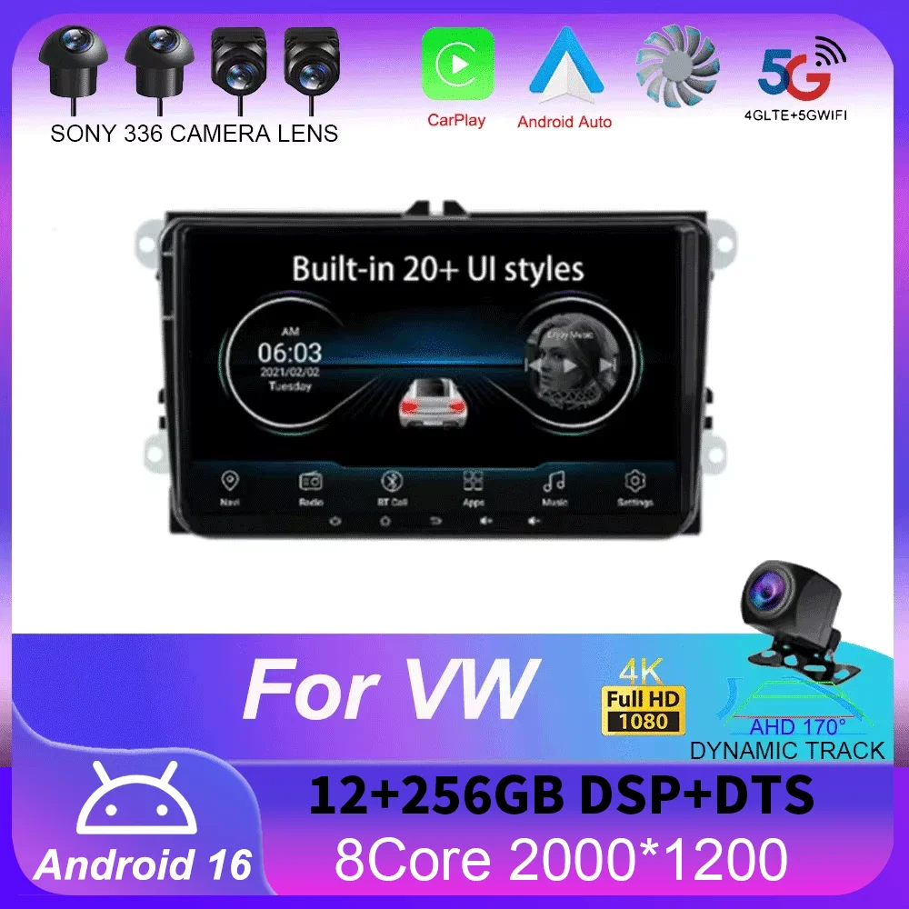 9“ Android 16 Car Radio For VW/Volkswagen/Golf/Polo/Tiguan/Passat/B7/B6/Seat/Leon/Skoda/Octavia GPS Navigation Multimedia Playe
9“ Android 16 Car Radio For VW/Volkswagen/Golf/Polo/Tiguan/Passat/B7/B6/Seat/Leon/Skoda/Octavia GPS Navigation Multimedia Playe