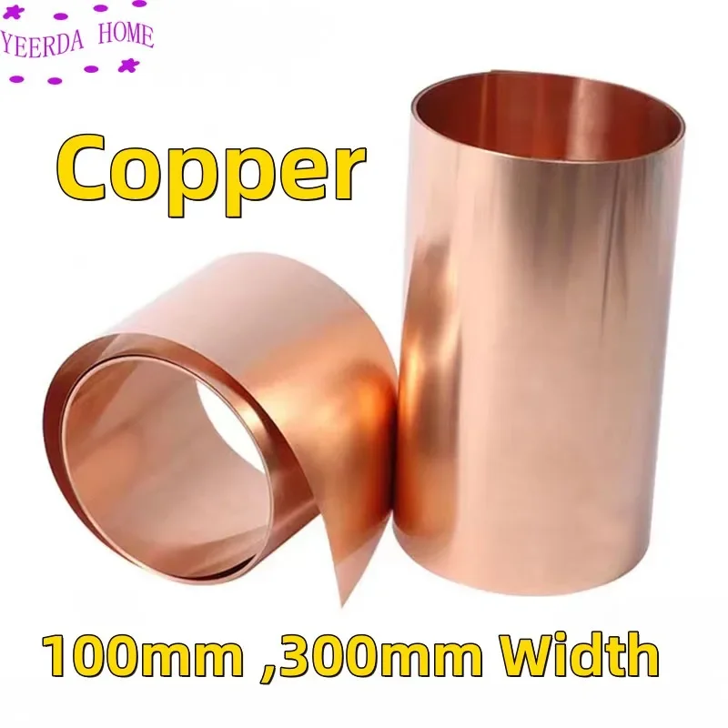 Width 100mm 300mm Pure Copper Metal Sheet Foil Plate Copper Sheet Craft Foil Roll DIY wholesale 
Width 100mm 300mm Pure Copper Metal Sheet Foil Plate Copper Sheet Craft Foil Roll DIY wholesale