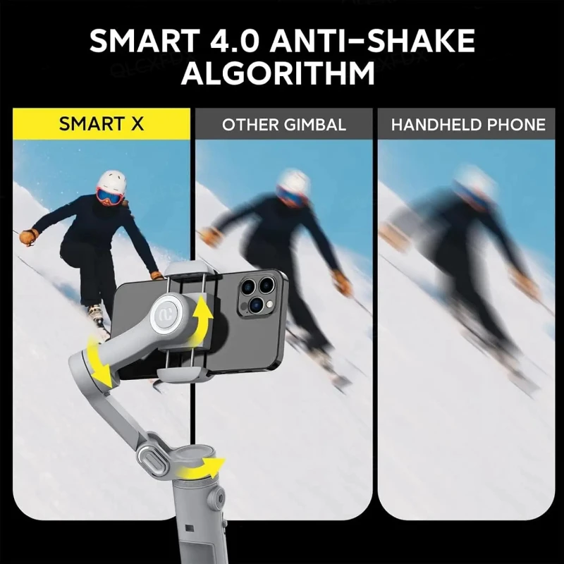 AOCHUAN 3-Axis Handheld Gimbal Phone Stabilizer with Extension Rod 8.0 Anti Shake Face Tracking for Phone Outdoor Shooting Vlog
AOCHUAN 3-Axis Handheld Gimbal Phone Stabilizer with Extension Rod 8.0 Anti Shake Face Tracking for Phone Outdoor Shooting Vlog