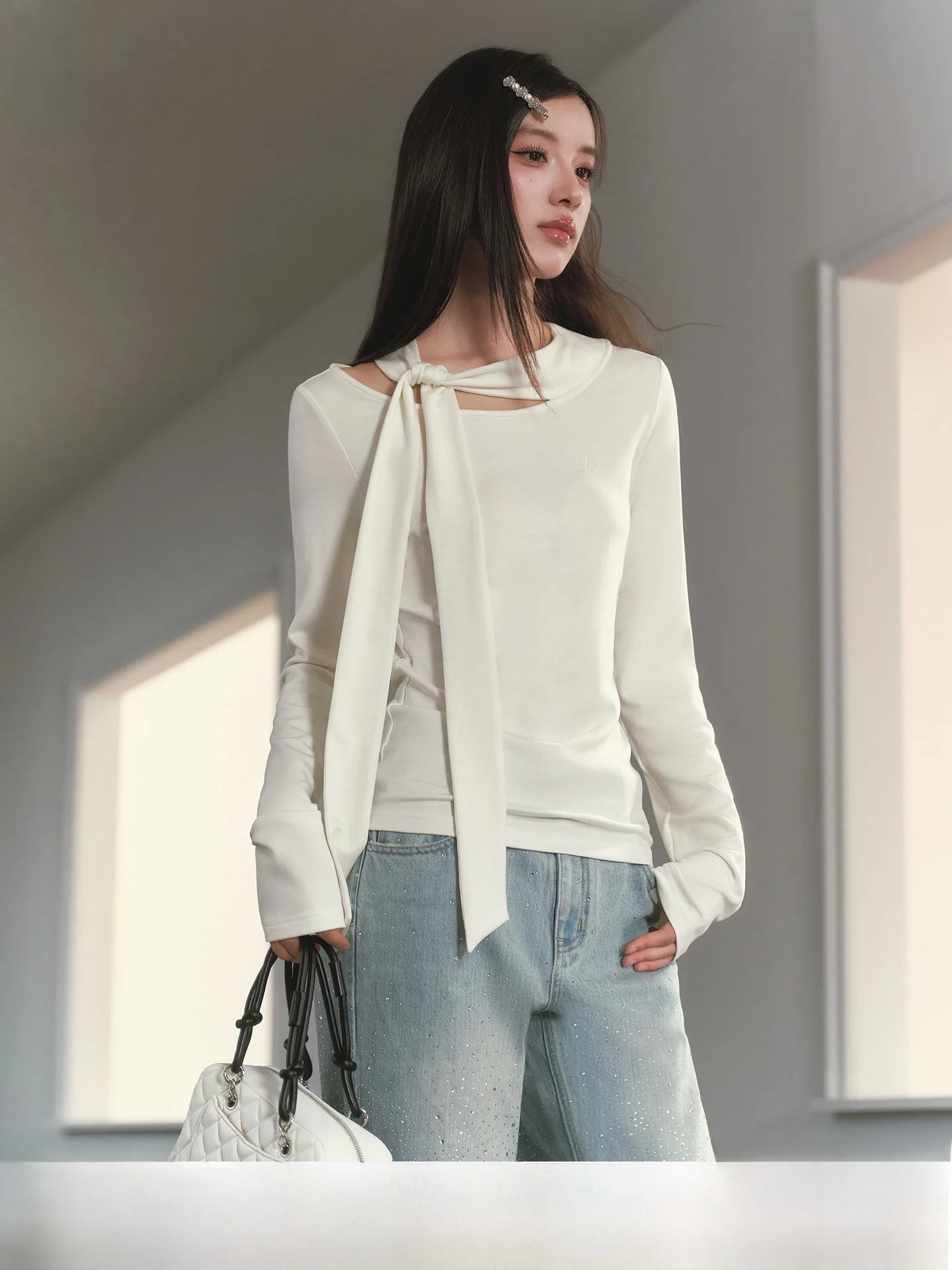 Женская футболка Ele Long Sve Slim Fit с дизайном Netie, дышащая, удобная, повседневная, для офиса, дома, путешествий
Женская футболка Ele Long Sve Slim Fit с дизайном Netie, дышащая, удобная, повседневная, для офиса, дома, путешествий