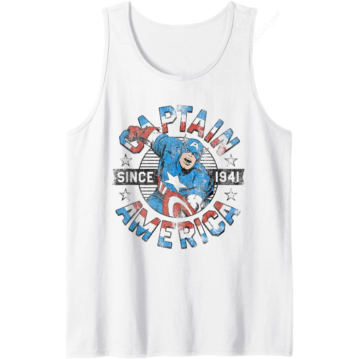 Marvel Faded Vintage Captain America Since 1941 Circle Logo Tank Top
Marvel Faded Vintage Captain America Since 1941 Circle Logo Tank Top