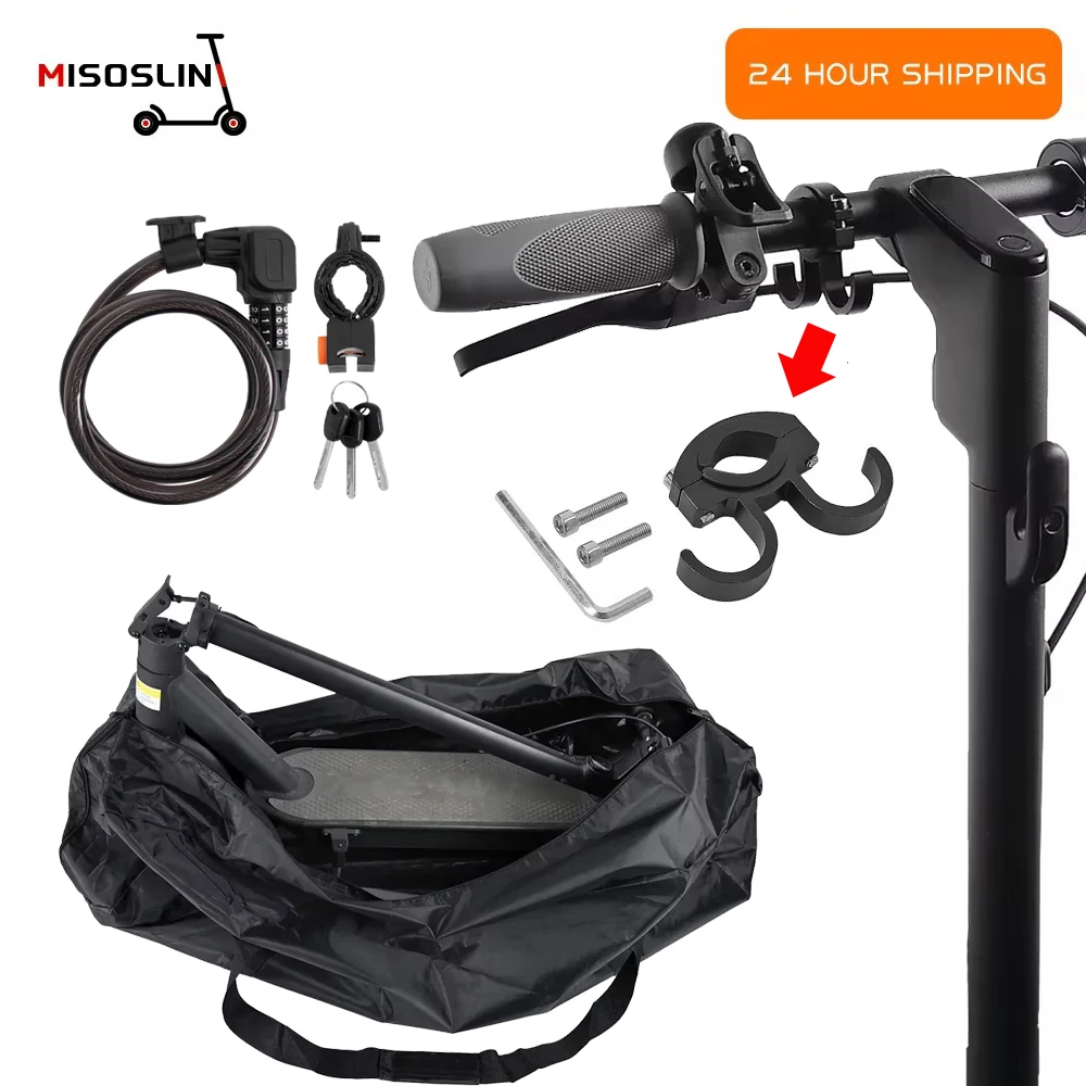 E-Scooter Convenient Handheld Storage Bag Anti Theft Chain Lock Dual Head Metal Helmet Hook For Ninebot MAX G30 G30D F20 F30 F40
E-Scooter Convenient Handheld Storage Bag Anti Theft Chain Lock Dual Head Metal Helmet Hook For Ninebot MAX G30 G30D F20 F30 F40