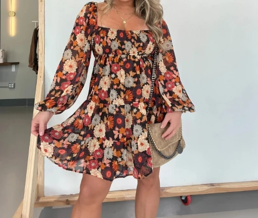 Casual Dresses for Women Retro Flower Print 2024 Spring Summer Long Sleeve One Line Neck Loose Fashion Bell Shaped Holiday Dress
Casual Dresses for Women Retro Flower Print 2024 Spring Summer Long Sleeve One Line Neck Loose Fashion Bell Shaped Holiday Dress