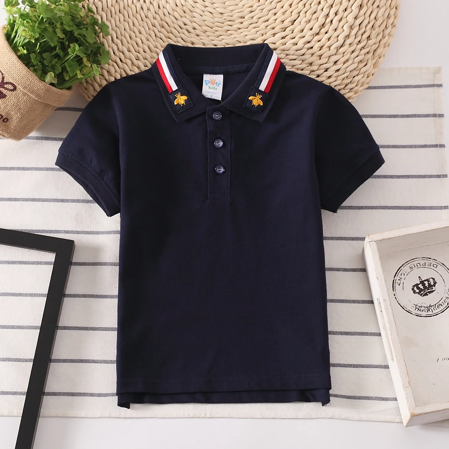 Baby Boys Summer Polo Shirt Cotton Breathable Children's Clothes Kids Turn-down Collar Striped Tee Boys Short Sleeves Shirt Tops
Baby Boys Summer Polo Shirt Cotton Breathable Children's Clothes Kids Turn-down Collar Striped Tee Boys Short Sleeves Shirt Tops