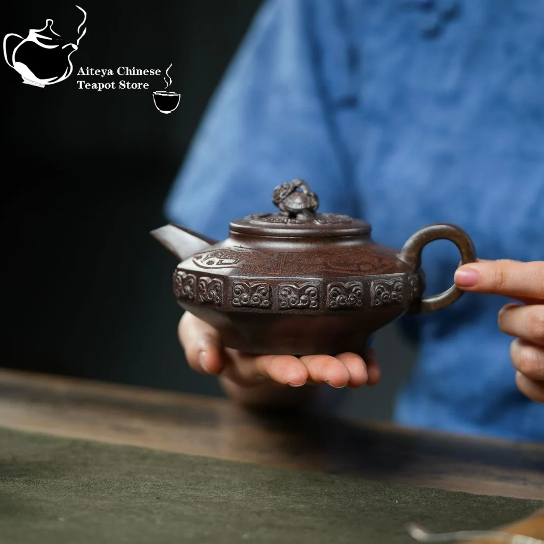 Yixing Purple clay teapot, original ore, Gulong kiln, wood fired clay, auspicious clay, Kung Fu tea set, Chinese teapot
Yixing Purple clay teapot, original ore, Gulong kiln, wood fired clay, auspicious clay, Kung Fu tea set, Chinese teapot