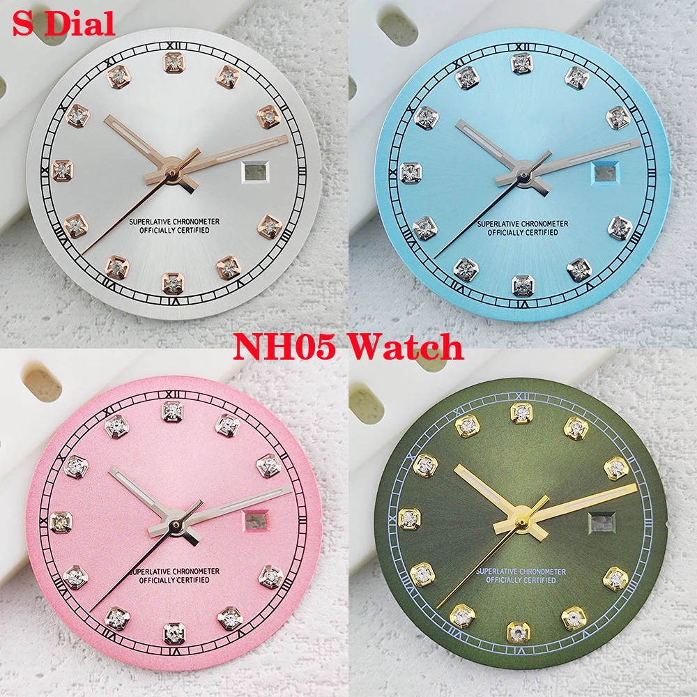24.5mm S logo diamond dial suitable for NH05 Japanese movement, high-quality diamond watch, women's watch accessories
24.5mm S logo diamond dial suitable for NH05 Japanese movement, high-quality diamond watch, women's watch accessories