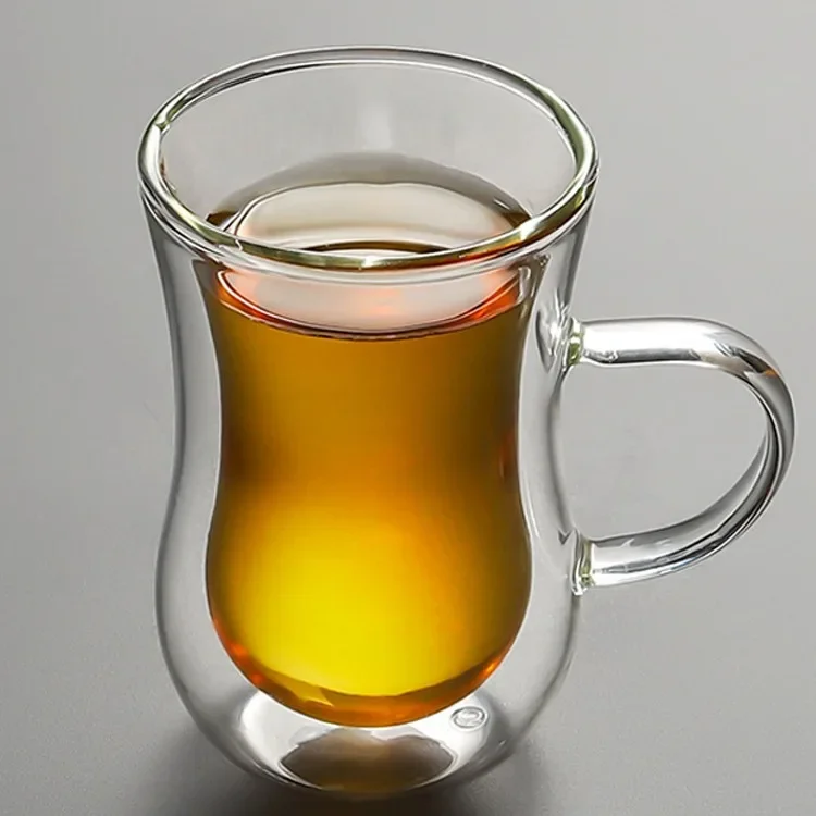 Transparent Glass Waist Liner with Handle, Insulated Coffee Cup, Milk Tea Juice Drinking Cup, Double Cup
Transparent Glass Waist Liner with Handle, Insulated Coffee Cup, Milk Tea Juice Drinking Cup, Double Cup