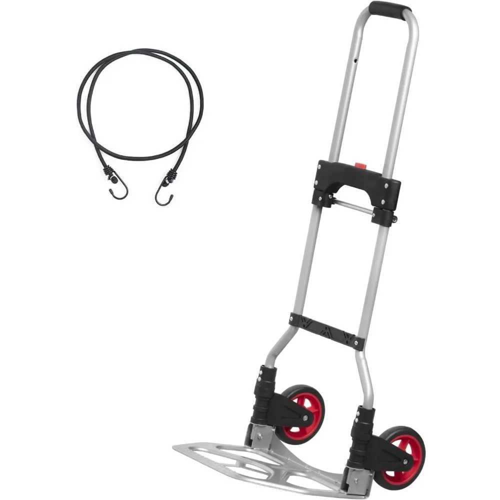 LEADALLWAY Dolly Cart Folding Hand Truck and Dolly,Steel Portable Cart with Telescoping Handle and Nylon+Rubber Wheels 180 lbs
LEADALLWAY Dolly Cart Folding Hand Truck and Dolly,Steel Portable Cart with Telescoping Handle and Nylon+Rubber Wheels 180 lbs