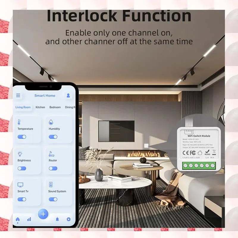 ABGN 3-Way On/Off Switch Graffiti Smart Wifi Smart 3-Way On/Off Switch Mini Concealed Box Switch
ABGN 3-Way On/Off Switch Graffiti Smart Wifi Smart 3-Way On/Off Switch Mini Concealed Box Switch