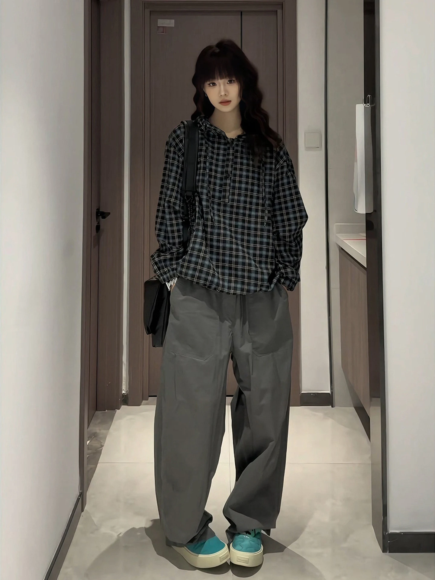 Blue Plaid Hooded irt Men's Spring Design Unique Long Sve Vintage Lazy Sle Coat Loose Fit Casual Sle Daily Wear
Blue Plaid Hooded irt Men's Spring Design Unique Long Sve Vintage Lazy Sle Coat Loose Fit Casual Sle Daily Wear