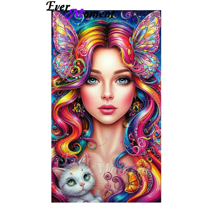 Алмазная картина Ever Moment, красивая леди с разноцветными волосами, 5D DIY вышивка крестиком, декор для спальни ASF3063
Алмазная картина Ever Moment, красивая леди с разноцветными волосами, 5D DIY вышивка крестиком, декор для спальни ASF3063