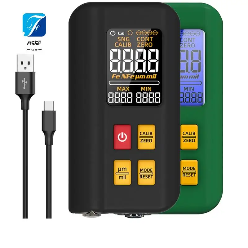 A55F-Coating Thickness Gauge Rechargeable 0.1Micrometre/0-1500Μm Fe/Nfe MAX/MIN Zero Measuring
A55F-Coating Thickness Gauge Rechargeable 0.1Micrometre/0-1500Μm Fe/Nfe MAX/MIN Zero Measuring