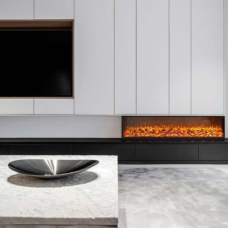 New Wholesale Built-In Modern Simple Light Luxury Italian Minimalist TV Cabinet Fireplace Heating Steel Black LED Display
New Wholesale Built-In Modern Simple Light Luxury Italian Minimalist TV Cabinet Fireplace Heating Steel Black LED Display