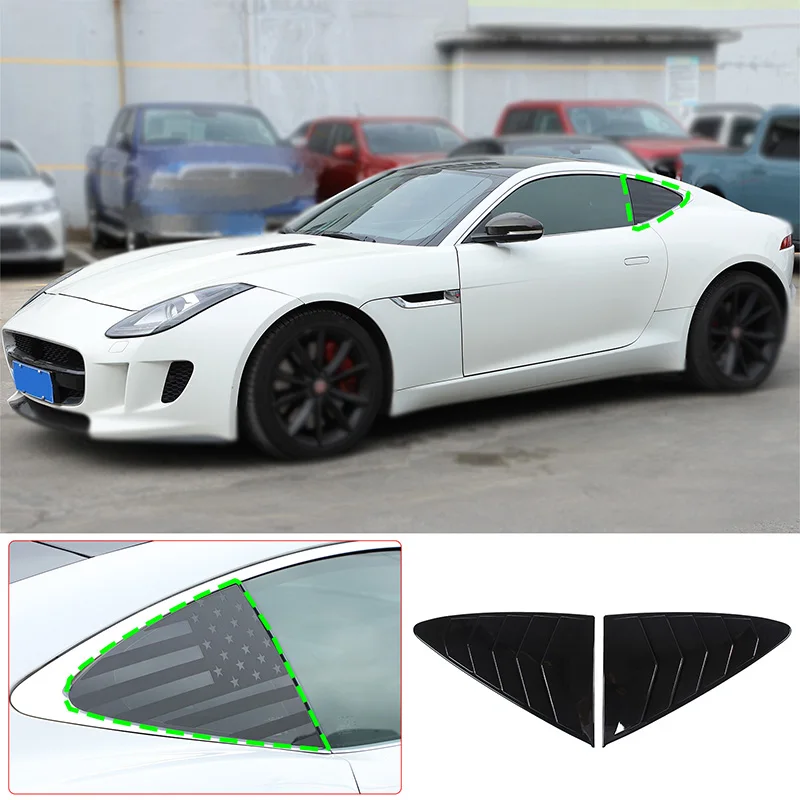 For 2013-2024 Jaguar F-TYPE ABS Piano Black Rear Triangle Louver Decorative Sticker Car Exterior Accessories
For 2013-2024 Jaguar F-TYPE ABS Piano Black Rear Triangle Louver Decorative Sticker Car Exterior Accessories