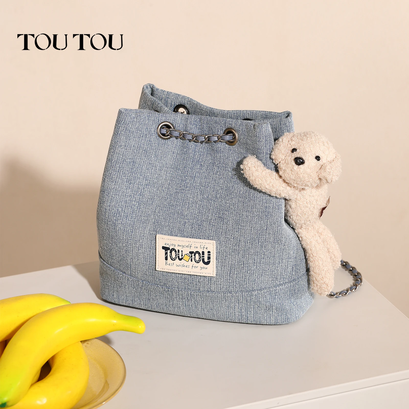 TOUTOU женский рюкзак джинсовый синий цепочка мини-сумка модная оригинальная дизайнерская брендовая сумка для отпуска дорожные сумки Рождественский подарок
TOUTOU женский рюкзак джинсовый синий цепочка мини-сумка модная оригинальная дизайнерская брендовая сумка для отпуска дорожные сумки Рождественский подарок
