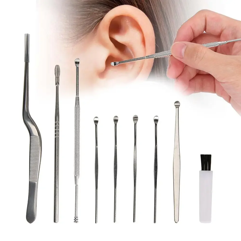 8 Pcs Stainless Steel Double Head Ear Spoon Set Remove Clean Stubborn EarWax Foreign Bodys Massage Care Doubles Effect Household
8 Pcs Stainless Steel Double Head Ear Spoon Set Remove Clean Stubborn EarWax Foreign Bodys Massage Care Doubles Effect Household