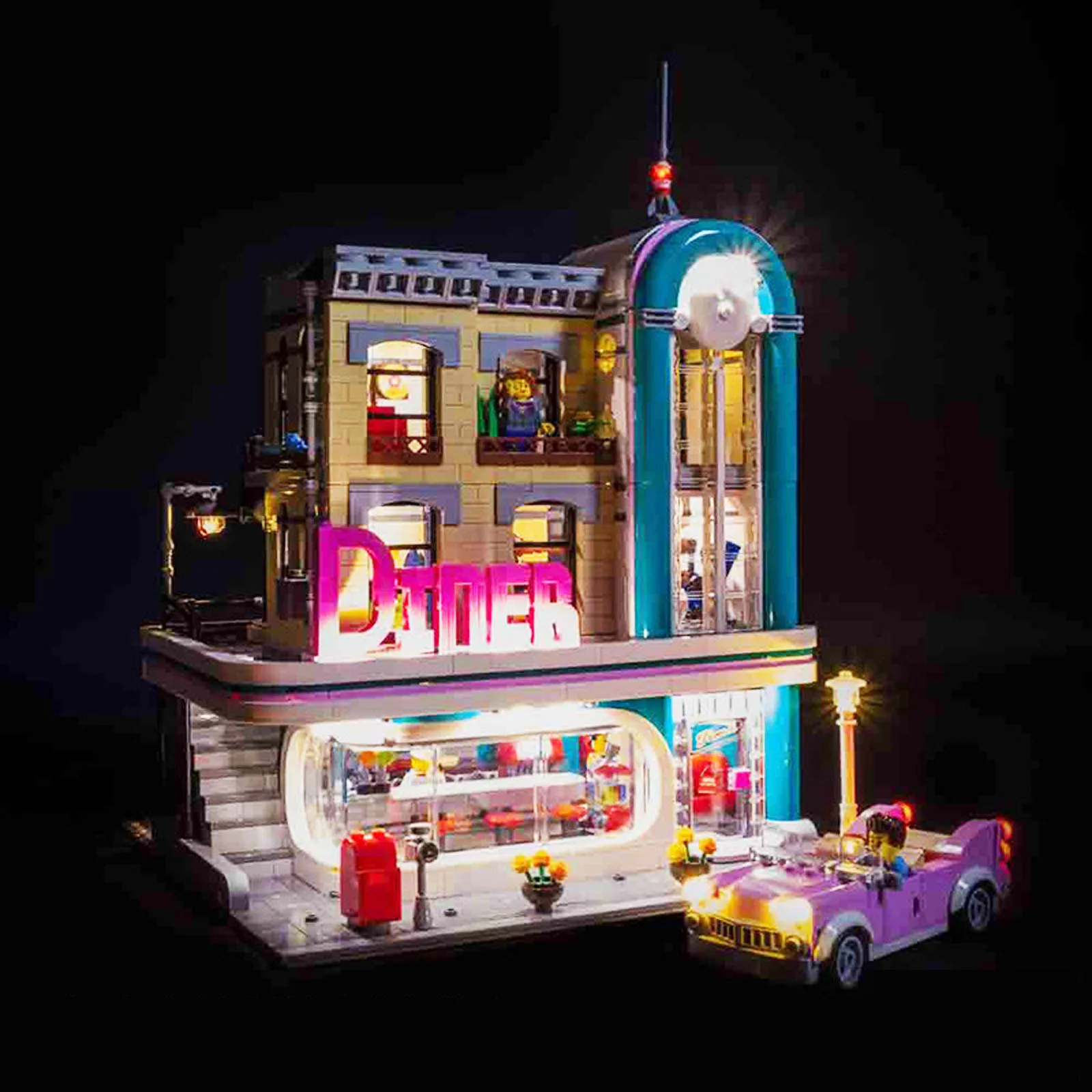 LYBMTWF LED Light Kit For 10260 Creator Downtown Diner Building Block Lighting Set DIY Toys Set (NOT Include The Model Bricks)
LYBMTWF LED Light Kit For 10260 Creator Downtown Diner Building Block Lighting Set DIY Toys Set (NOT Include The Model Bricks)