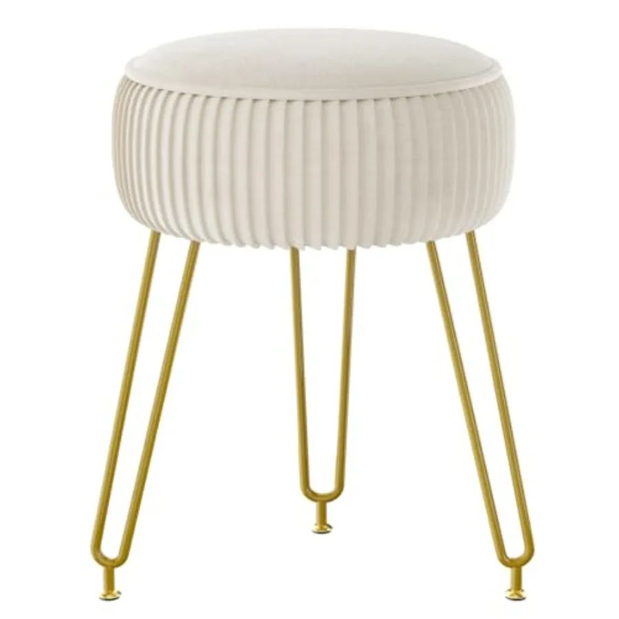 Velvet Round Footrest Stool Ottoman Makeup Vanity Stool Side Table Velvet Dressing Table Seat Pouf Couch Stool Golden Steel Leg
Velvet Round Footrest Stool Ottoman Makeup Vanity Stool Side Table Velvet Dressing Table Seat Pouf Couch Stool Golden Steel Leg