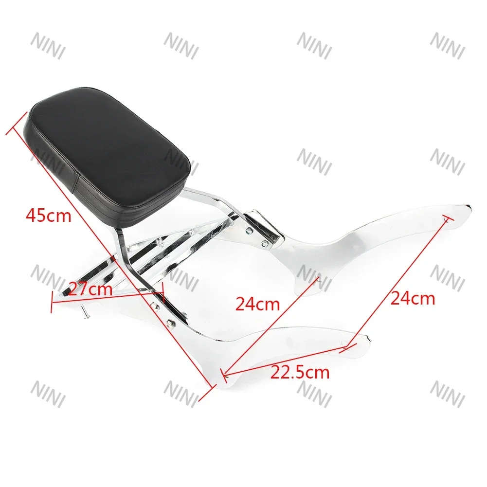 Motorcycle Chrome For Yamaha Vstar XVS 1100 Classic & Dragstar XVS 1100 Classic 2000-2011 Backrest Sissy Bar w/ Luggage Rack
Motorcycle Chrome For Yamaha Vstar XVS 1100 Classic & Dragstar XVS 1100 Classic 2000-2011 Backrest Sissy Bar w/ Luggage Rack