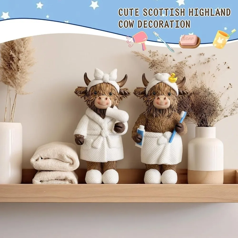 Unique Resin Bathroom Cow Ornament Creative Cute Decorative Cow Statues Funny Little Cow Decorations Desktop Use
Unique Resin Bathroom Cow Ornament Creative Cute Decorative Cow Statues Funny Little Cow Decorations Desktop Use