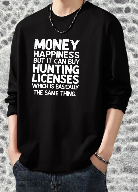 Футболка для мужчин, осенняя футболка с круглым вырезом High Street и длинными рукавами, графическая футболка Money Happiness Gothic, винтажная одежда 90-х годов, футболка с принтом
Футболка для мужчин, осенняя футболка с круглым вырезом High Street и длинными рукавами, графическая футболка Money Happiness Gothic, винтажная одежда 90-х годов, футболка с принтом