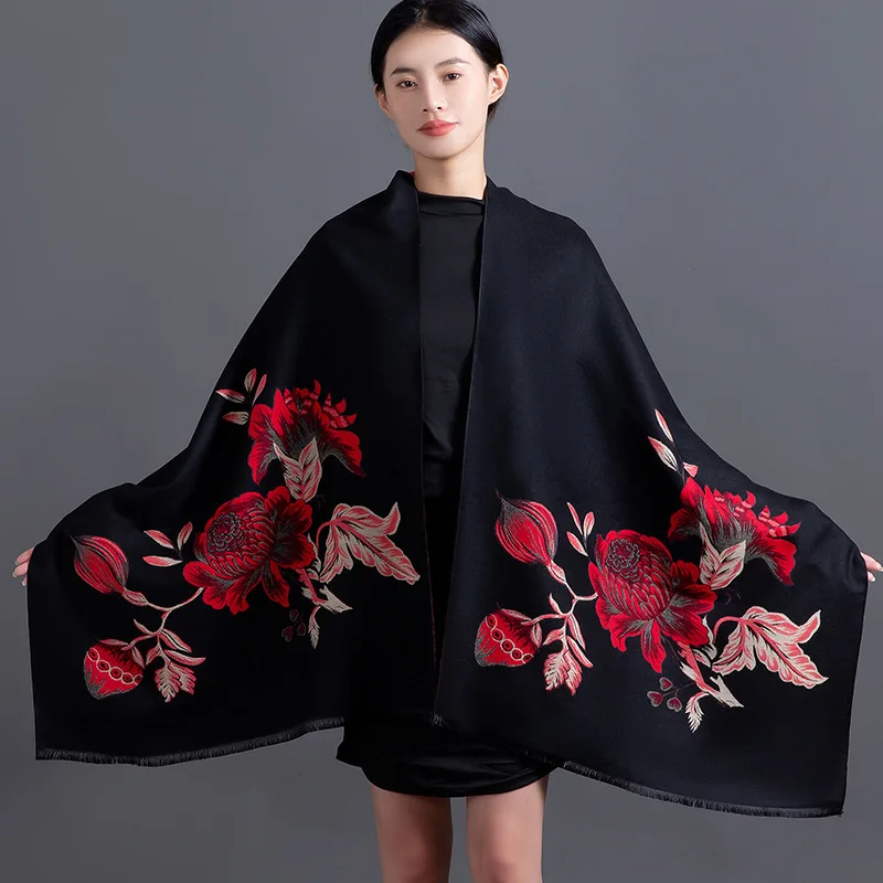 Luxury Winter Cashmere Scarf Women New Design Warm Pashmina Blanket Foliage Scarves Female Shawl Wraps Thick Foulard Bufanda
Luxury Winter Cashmere Scarf Women New Design Warm Pashmina Blanket Foliage Scarves Female Shawl Wraps Thick Foulard Bufanda