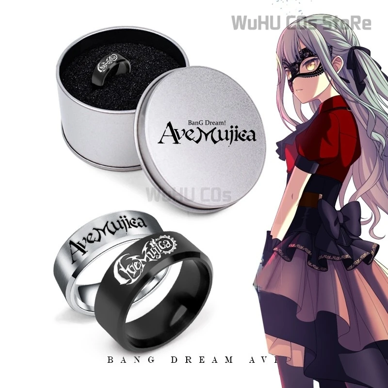 Bang Dream It's My Go!!!! Ave Mujica Sakiko Togawa Wakaba Black Sliver Ring Mutsumi Nyamu Yūtenji Cosplay Ring Women Party Gift
Bang Dream It's My Go!!!! Ave Mujica Sakiko Togawa Wakaba Black Sliver Ring Mutsumi Nyamu Yūtenji Cosplay Ring Women Party Gift