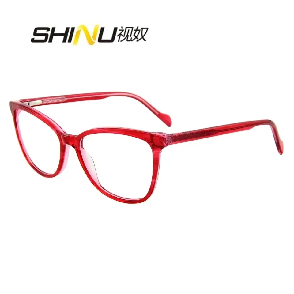 SHINU Progressive Multifocal Lenses Myopia Glasses Women Magnifying Eyeglasses Fashion Glasses Acetate Female Frame Customized
SHINU Progressive Multifocal Lenses Myopia Glasses Women Magnifying Eyeglasses Fashion Glasses Acetate Female Frame Customized