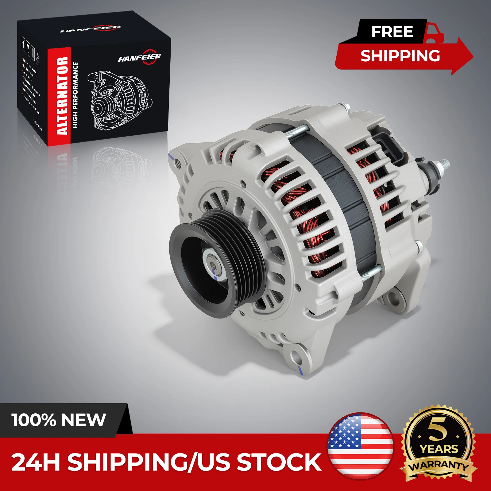New Alternator for 2001 2002 Infiniti QX4 Nissan Pathfinder V6 3.5L 23100-2W400
New Alternator for 2001 2002 Infiniti QX4 Nissan Pathfinder V6 3.5L 23100-2W400