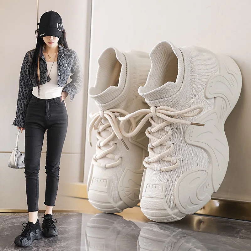 New Couple Mesh Sports Shoes Women's Casual Slip-On Breathable Running Shoes Anti-Slip Wear-Resistant Dad Shoes Sock Sneakers
New Couple Mesh Sports Shoes Women's Casual Slip-On Breathable Running Shoes Anti-Slip Wear-Resistant Dad Shoes Sock Sneakers