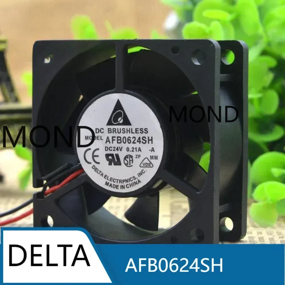 AFB0624SH Delta Cooling Fan 6025 24V 0.21A 6CM High Air Flow Frequency Converter Cooler Fan New 60X60X25MM
AFB0624SH Delta Cooling Fan 6025 24V 0.21A 6CM High Air Flow Frequency Converter Cooler Fan New 60X60X25MM
