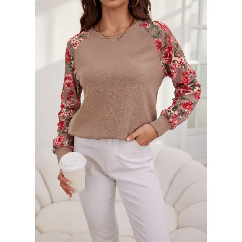 Women's Plus Size Round Neck Long Sleeved T-shirt with Fashionable Printed Elegant Women's Long Sleeved T-shirt
Women's Plus Size Round Neck Long Sleeved T-shirt with Fashionable Printed Elegant Women's Long Sleeved T-shirt