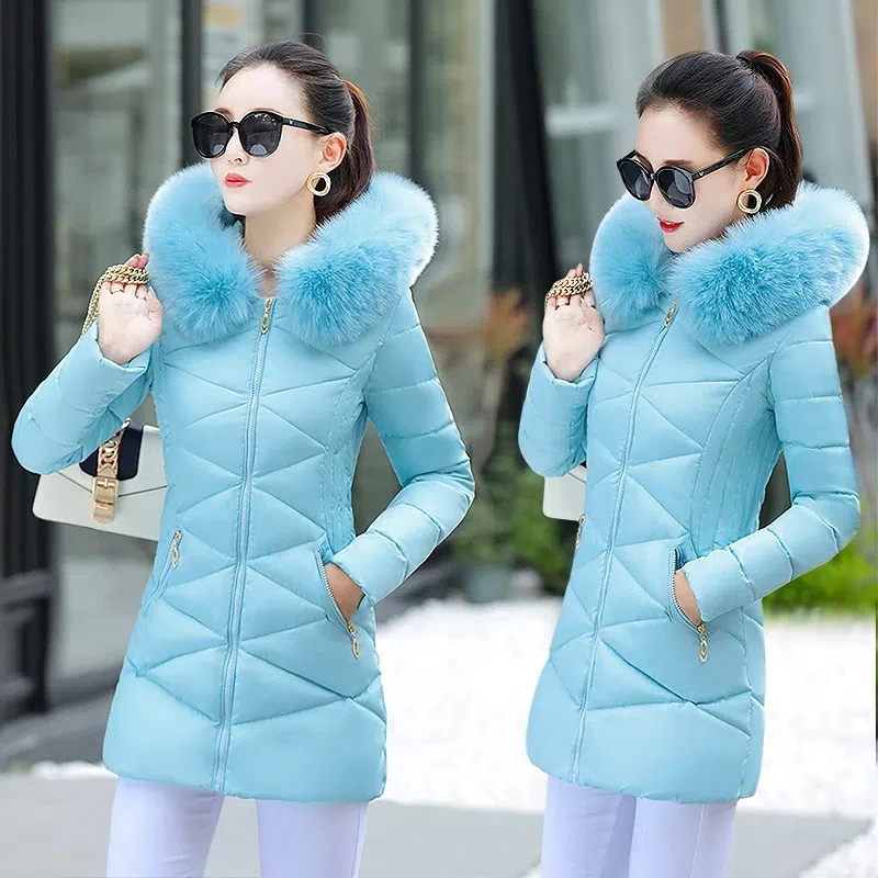 Down Cotton Jacket Women Winter 2022 New Korean Fashion Slim Versatile Padded Coat Female Large Size Fur Collar Hooded Parkas
Down Cotton Jacket Women Winter 2022 New Korean Fashion Slim Versatile Padded Coat Female Large Size Fur Collar Hooded Parkas
