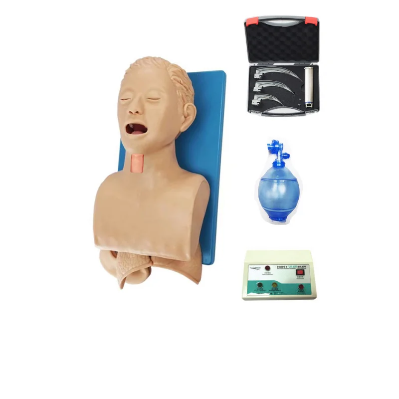 CPR Emergency Mannequin Airway Insertion Training Model Electronic Airway Management and Ring-Armor Membrane Puncture Simulator
CPR Emergency Mannequin Airway Insertion Training Model Electronic Airway Management and Ring-Armor Membrane Puncture Simulator