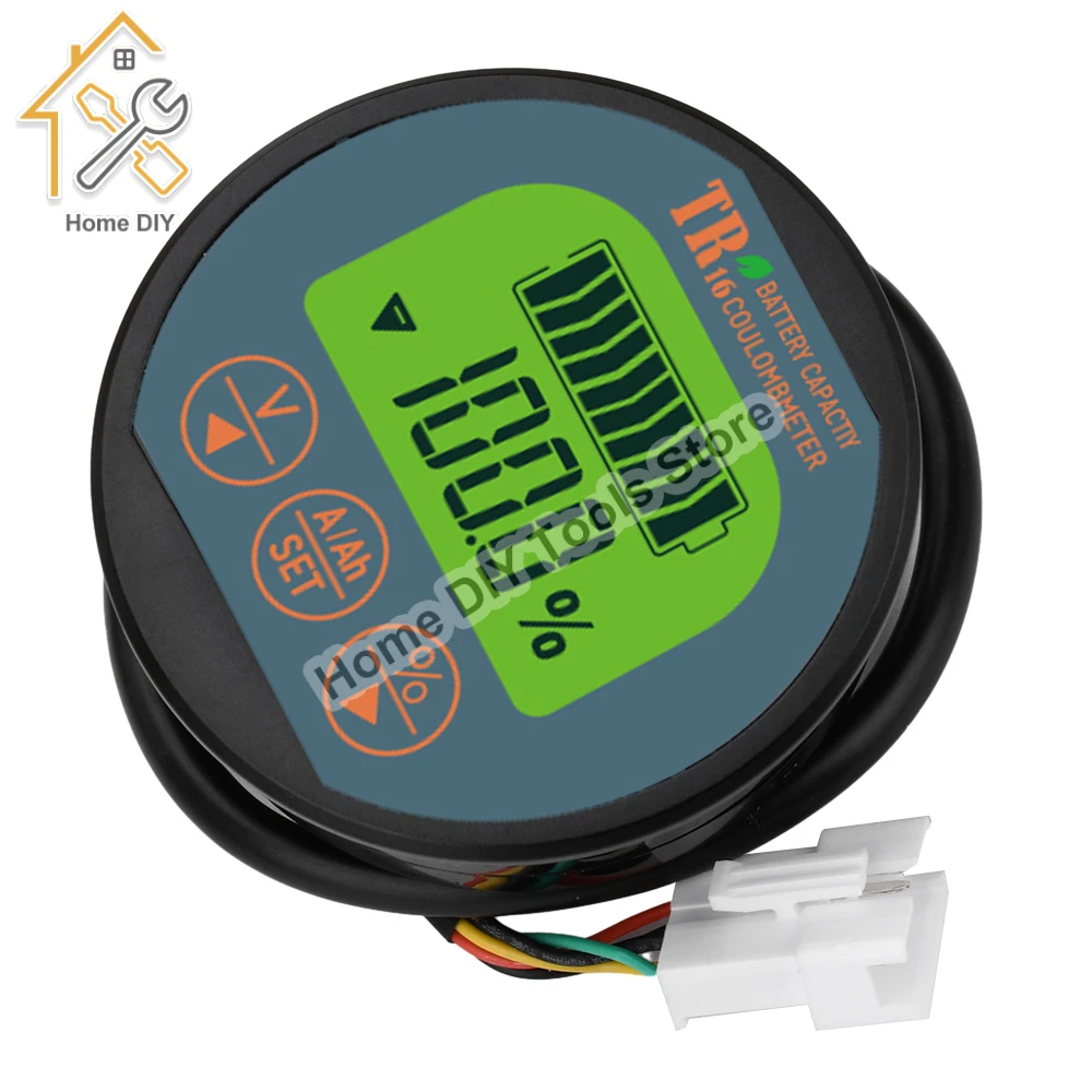 TR16 Battery Capacity Tester DC 8-120V 50A Vehicle Lithium Battery Indicator Waterproof Ammeter Voltmeter
TR16 Battery Capacity Tester DC 8-120V 50A Vehicle Lithium Battery Indicator Waterproof Ammeter Voltmeter