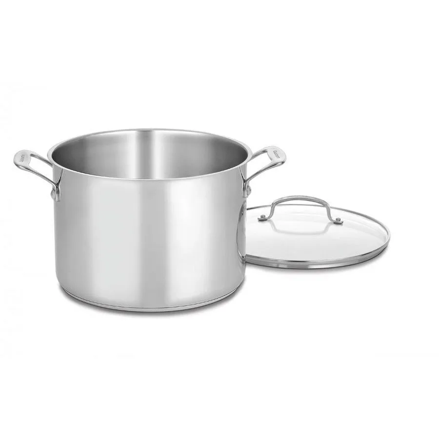 Chef'S Classic Stainless Steel 10 Qt. Stockpot W Glass Cover
Chef'S Classic Stainless Steel 10 Qt. Stockpot W Glass Cover
