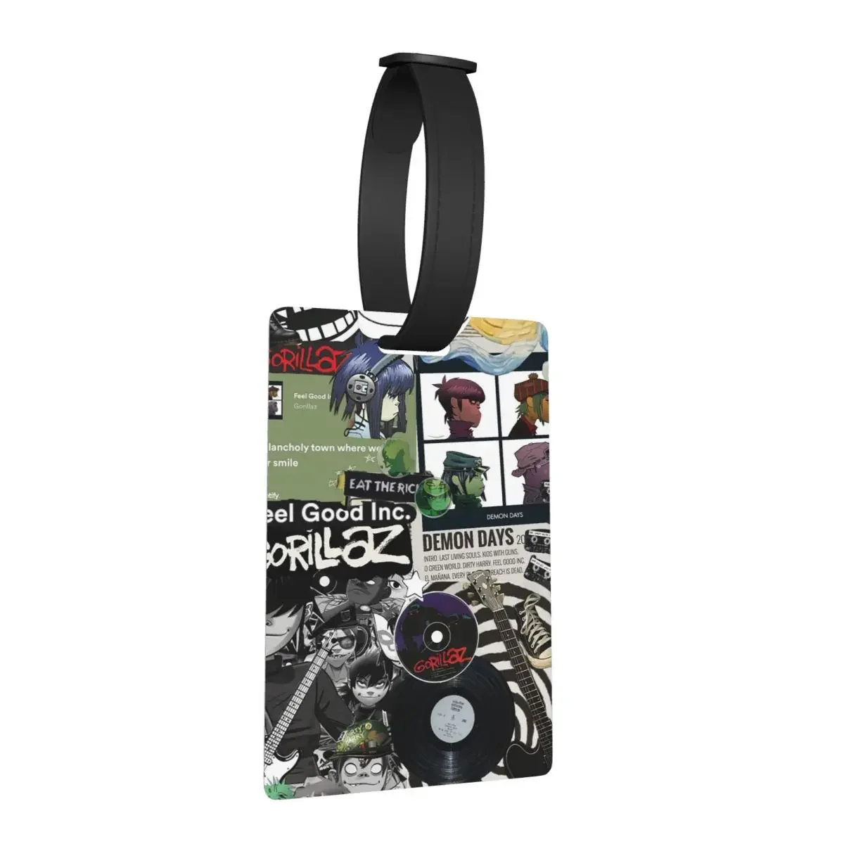 Музыкальная группа Gorillaz, багажные бирки, аксессуары для чемодана, дорожная милая багажная бирка, держатель этикетки, идентификационное имя, адрес
Музыкальная группа Gorillaz, багажные бирки, аксессуары для чемодана, дорожная милая багажная бирка, держатель этикетки, идентификационное имя, адрес