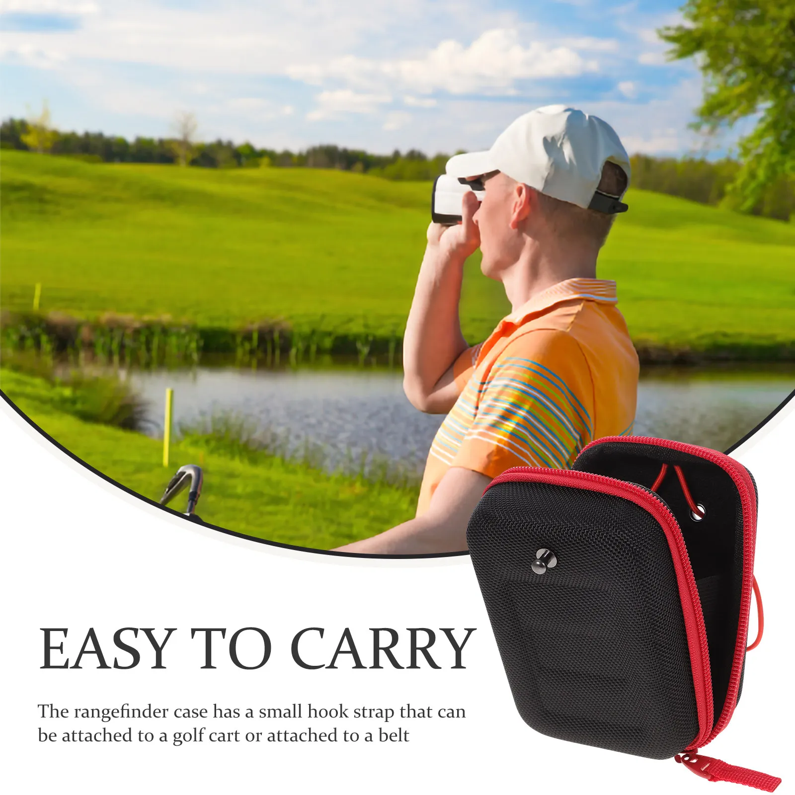 Golfing Rangefinder Bag Eva Shock-Proof Small Storage Case Portable Protective Pouch for Outdoor Golf Cart Belt Hook Storage
Golfing Rangefinder Bag Eva Shock-Proof Small Storage Case Portable Protective Pouch for Outdoor Golf Cart Belt Hook Storage